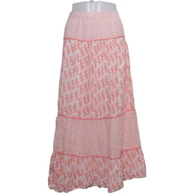 Jupe longue (Blanc, Orange) de Magic Woman Coton, Viscose