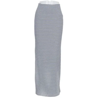 Maxi skirt (Black, White) from Nelly Elastane, Polyester, Viscose