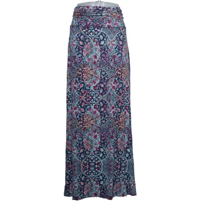 Maxi skirt (Blue, Multicolored) from Artisan Ny Elastane, Viscose