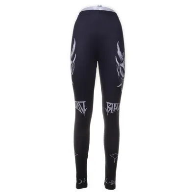 Leggings (Grijs, Meerkleurig) van Gothicana by EMP Elastaan, Polyester