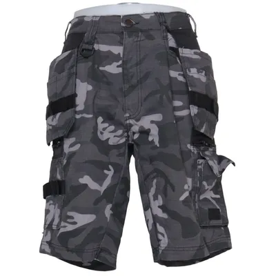 Korte werkbroek (Grijs) van Bluewear Katoen, Polyester