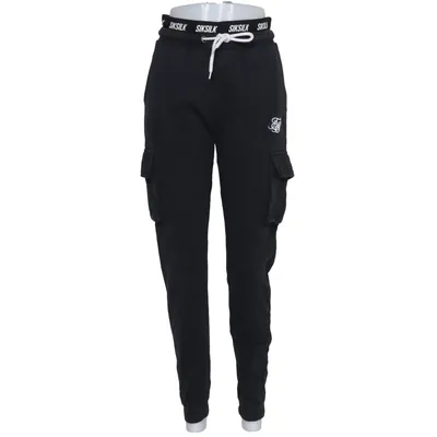 Pantalon de survêtement (Noir) de SikSilk Coton, Élasthane, Polyester