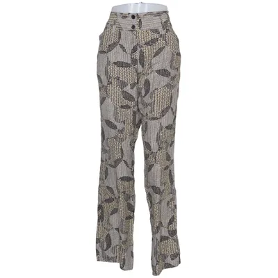 Broek (Beige, Zwart, Geel) van Zilch Viscose