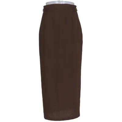 Maxi skirt (Brown) from No 1 Collection Polyester, Viscose