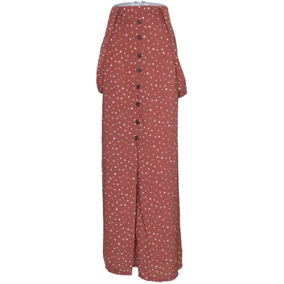 Långkjol (Brun, Vit) från Boohoo Polyester