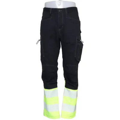 Pantalon de travail (Noir, Jaune) de Bluewear Coton, Polyester