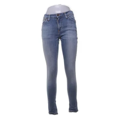 Spijkerbroek (Blauw) van Nudie Jeans Katoen, Elastaan