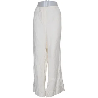 Byxor (Vit) från H&M Linne, Lyocell, Polyester, Viskos