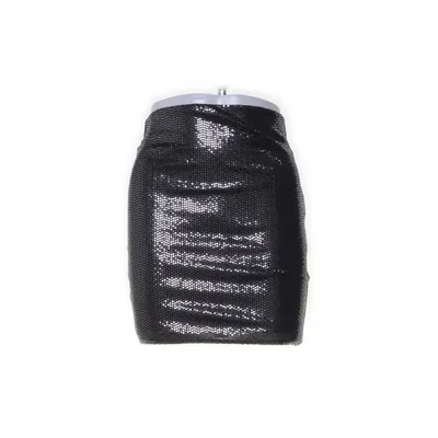 Kjol (Svart, Silverfärgad) från Tally Weijl Elastan, Polyester