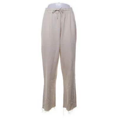 Broek (Beige) van Envii Katoen, Linnen, Viscose