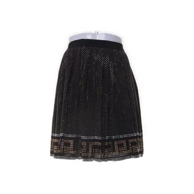 Skirt (Black, Gold, Silver) from Versace for H&M Elastane, Polyester, Silk