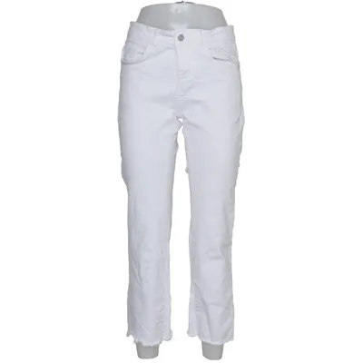 Jean (Blanc) de Denim Coton, Élasthane