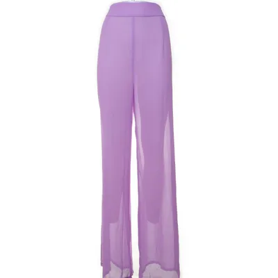 Pantalon patte d'éléphant (Violet) de Mulias Polyester