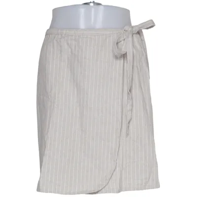 Jupe portefeuille (Beige, Blanc) de Pure Friday Coton, Lin
