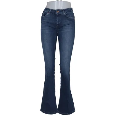 Spijkerbroek (ONLBLUSH MID FLARED DNM TAI021 NOOS) van ONLY Blue Denim Katoen, Elastaan