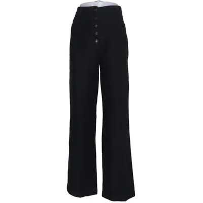 Pantalon patte d'éléphant (Noir) de Sézane Coton, Élasthane, Polyester, Laine