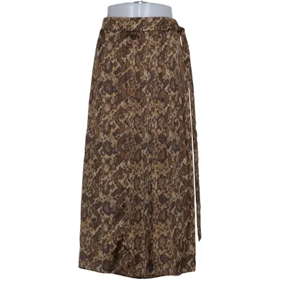 Wrap skirt (Brown, Black, Multicolored) from Mango Polyester
