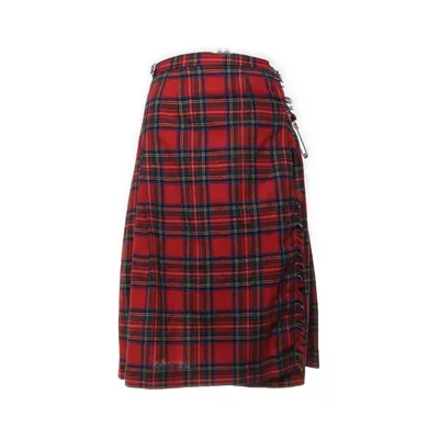 Kilt (Red, Multicolored) Acrylic, Polyester, Wool