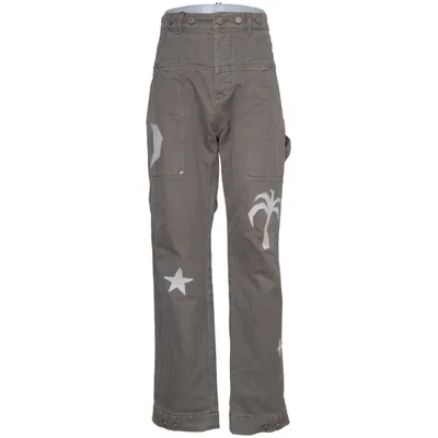 Cargo broek (Grijs, Wit) van Palm Angels Katoen, Polyester