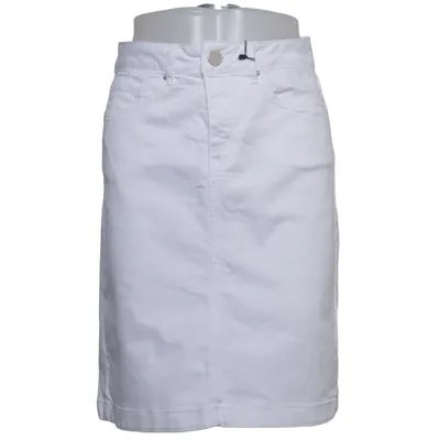 Jeansnederdel (Hvid) fra Flash Jeans Bomuld, Elastan, Polyester