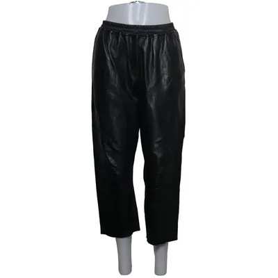 Leren broek (Zwart) van Milk Copenhagen Leer