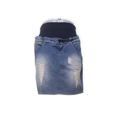Zwangerschapsrok (Blauw) van Mamalicious Katoen, Elastaan
