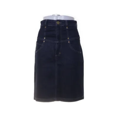 Denim skirt (Blue) from Blendshe Cotton, Elastane