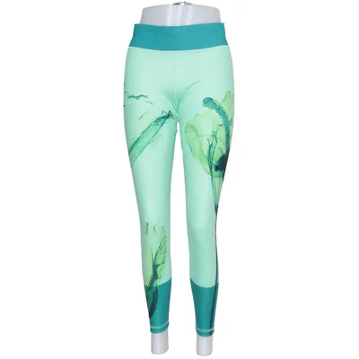 Träningstights (Grön, Svart) från Adidas Elastan, Återvunnen polyester