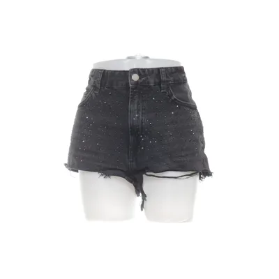 Denim shorts (Zwart) van Zara Katoen