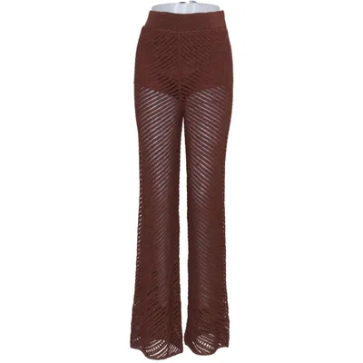Palazzohose (Braun) von Mango Acryl, Baumwolle, Polyester