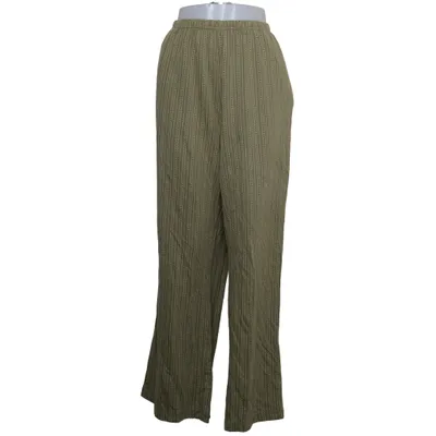 Pantalon patte d'éléphant (Vert) de Next Coton, Élasthane, Polyester