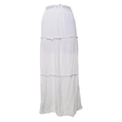 Långkjol (Vit) från Divided by H&M Viskos, Polyester