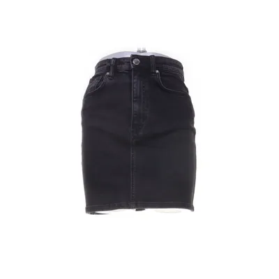 Jeansnederdel (Sort) fra Zara Authentic Denim by TRF Bomuld, Elastan