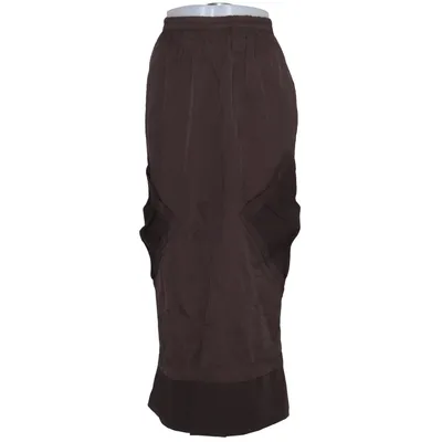 Maxi skirt (Brown) from Piment Rouge Paris Elastane, Polyester