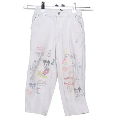 Jeans (Beige, Multicolored) from Zara Cotton