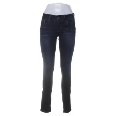 Spijkerbroek (Blauw) van Raw Katoen, Elastaan, Lyocell, Polyester, Leer