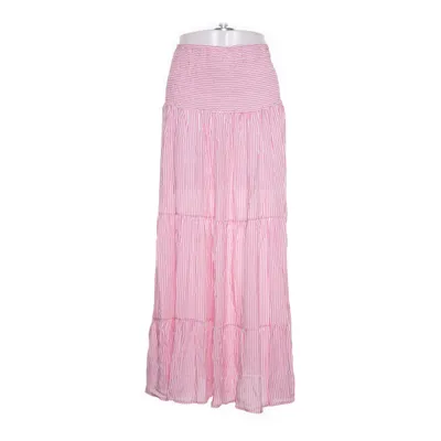 Maxi nederdel (Pink, Hvid) fra Maria Viscose