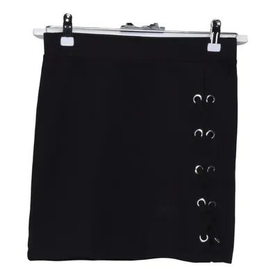 Skirt (Black) from Lindex Kids Elastane, Polyester