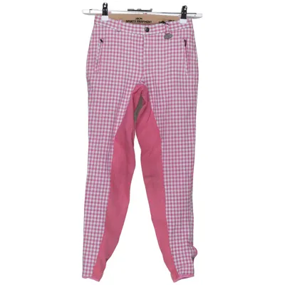 Ridbyxor (Rosa, Vit) från HKM Sports Equipment Bomull, Elastan