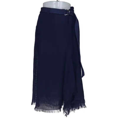 Omlottkjol (Blå) från Adolfo Dominguez Acetat, Bomull, Polyester