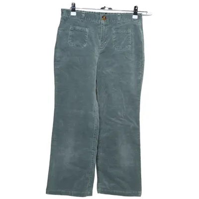 Corduroy broek (Groen) van Petit Louie Katoen, Elastaan