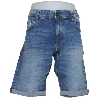 Denim shorts (Blauw) van Smog Katoen, Elastaan