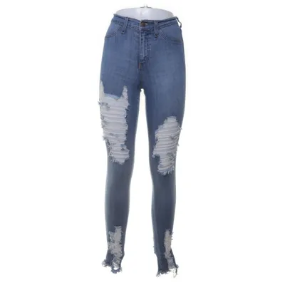 Spijkerbroek (Blauw) van Fashion Nova Katoen, Modal, Elastaan