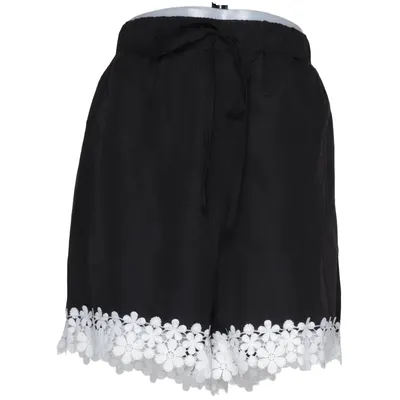 Short (Noir, Blanc) de Shein Curve Élasthane, Polyester