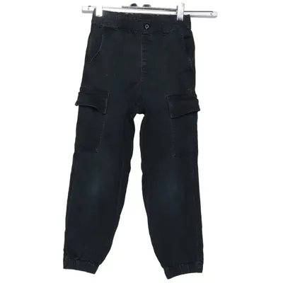 Cargo broek (Zwart) van Uniqlo Kids Katoen, Elastaan, Polyester