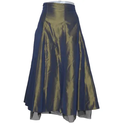 Långkjol (Blå, Beige) från Ril's Acetat, Polyester