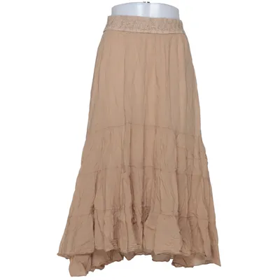 Jupe longue (Beige) de Drys Coton, Viscose