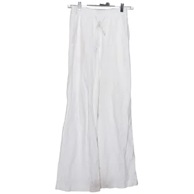 Pants (White) from H&M Premium Quality Viscose, Linen, Cotton, Polyester
