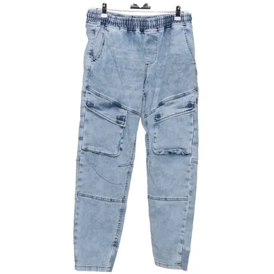 Cargo pants (Blue) from Hey Cotton, Elastane, Polyester