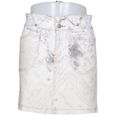 Jupe en jean (Blanc, Gris) de Happy Love Coton, Élasthane
